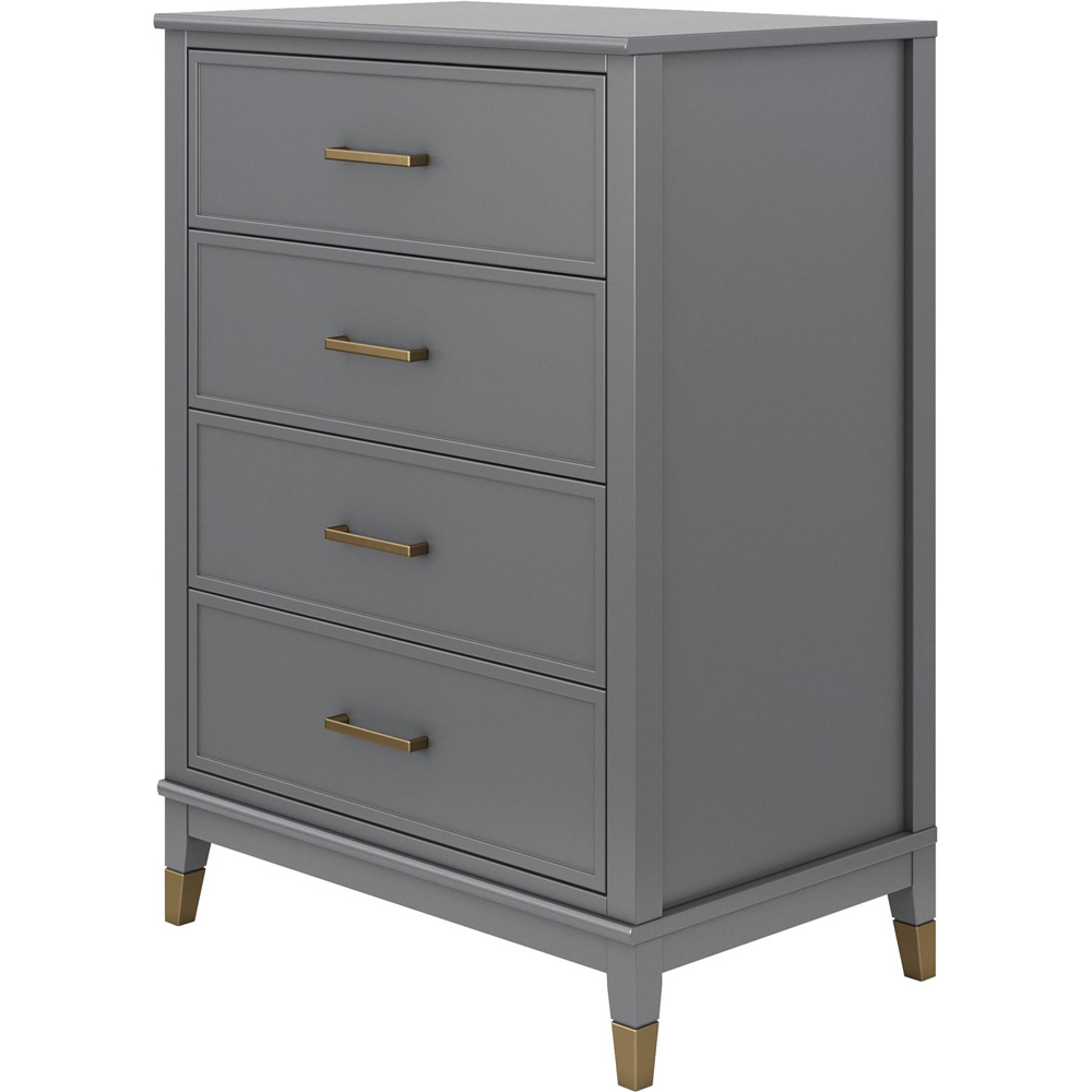 Dorel Home Westerleigh 4 Drawer Graphite Grey Dresser Image 2
