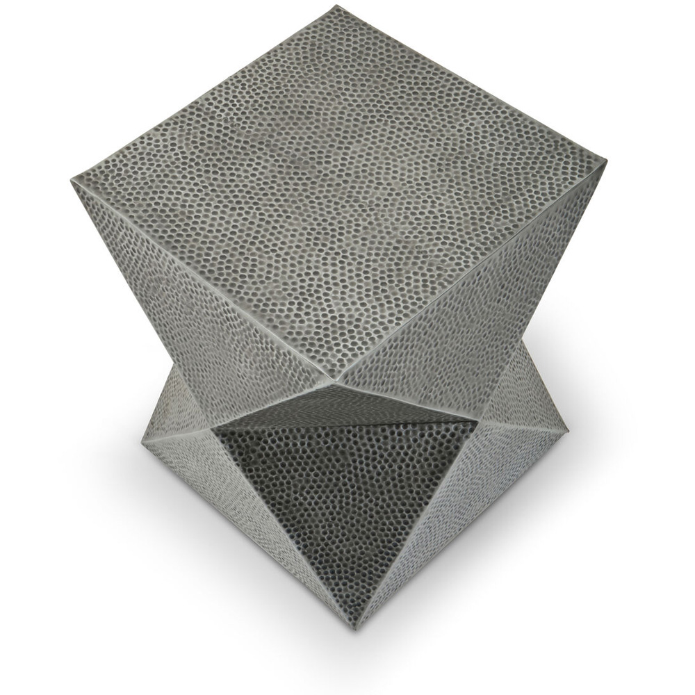 Premier Housewares Rabia Grey Inverted Triangular Stool Image 3