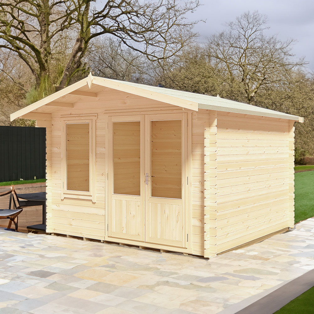 Shire Berryfield 11 x 10ft Wooden Log Cabin Image 2