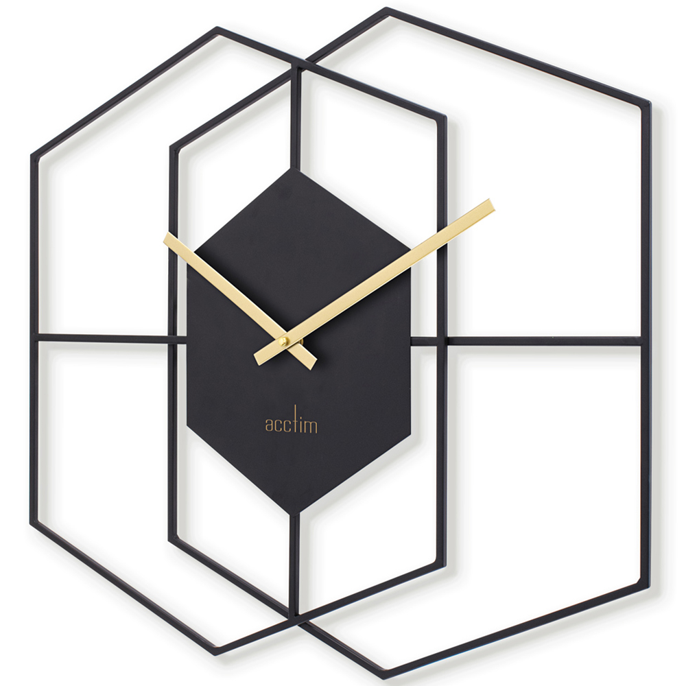 Acctim Addison Black Wire Wall Clock Image 2
