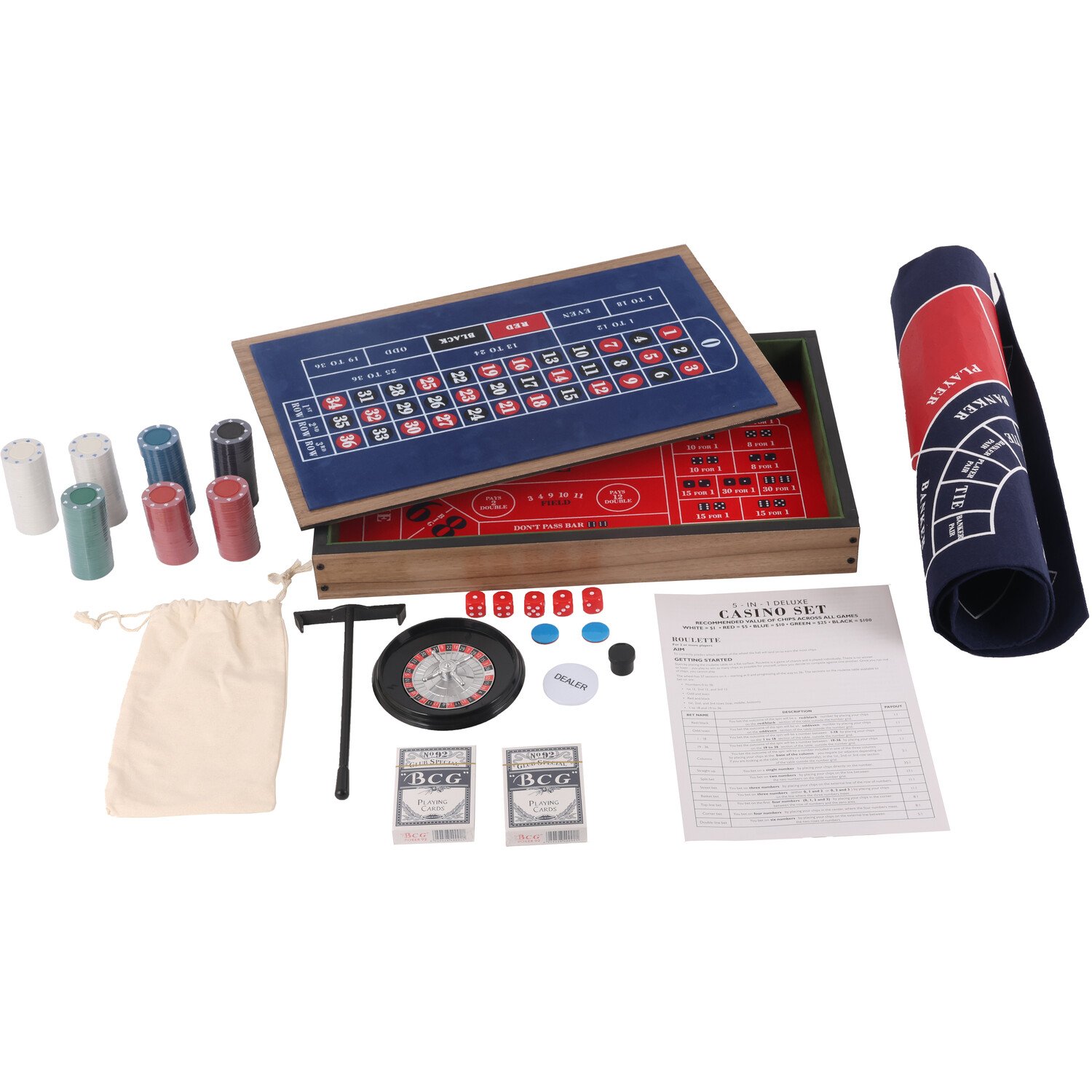 5 in 1 Casino Set Image 5