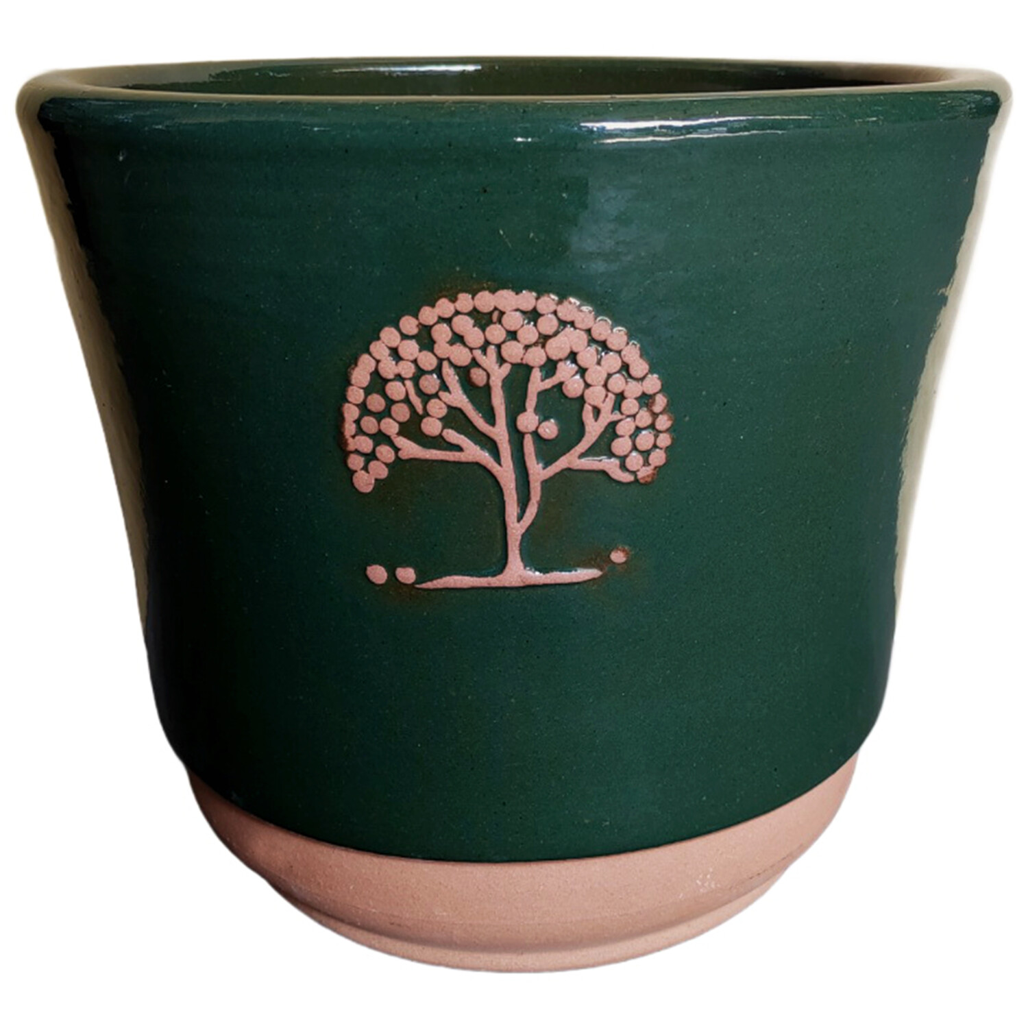 Glazed Tree Pot Green 35cm Image