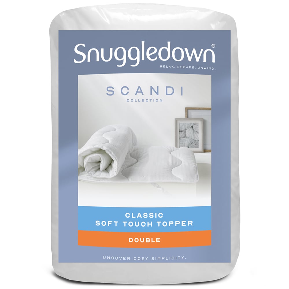 Snuggledown Double Scandinavian Hollowfibre Mattress Topper Image 1