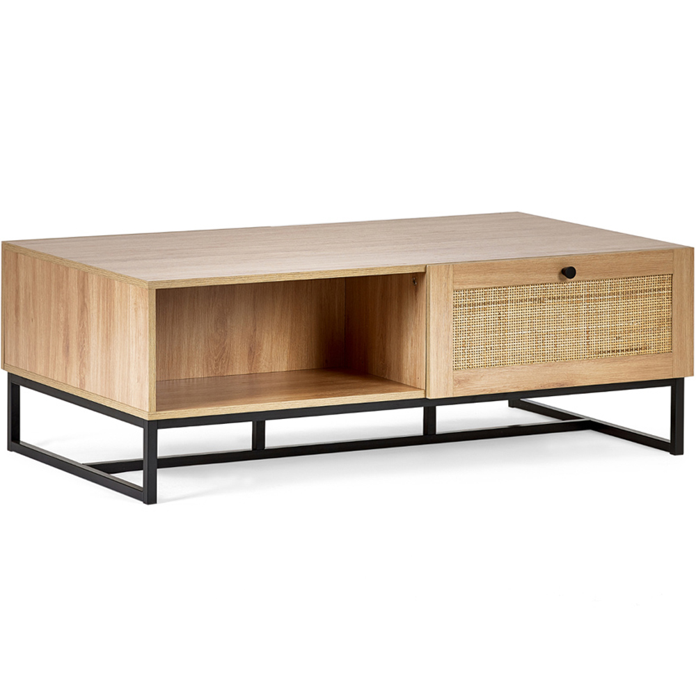 Julian Bowen Padstow 2 Drawer Oak Coffee Table Image 2
