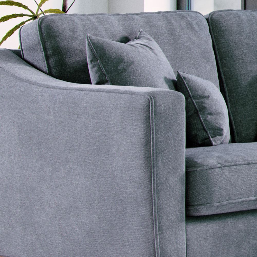 Marlon 2 Seater Small City Denim Sofa Image 4