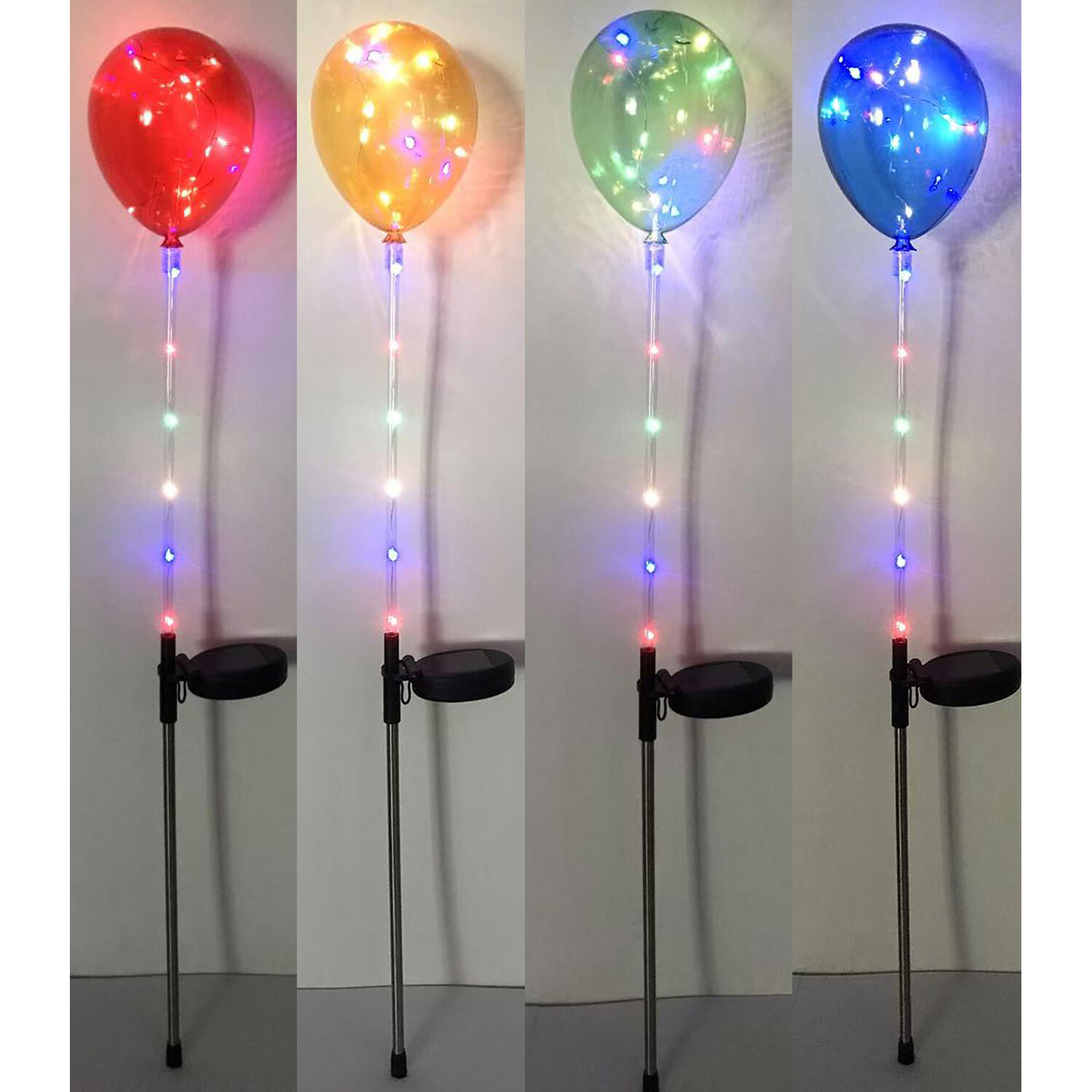 Solar Powered Balloon Stake Light - Multicolour Image 3