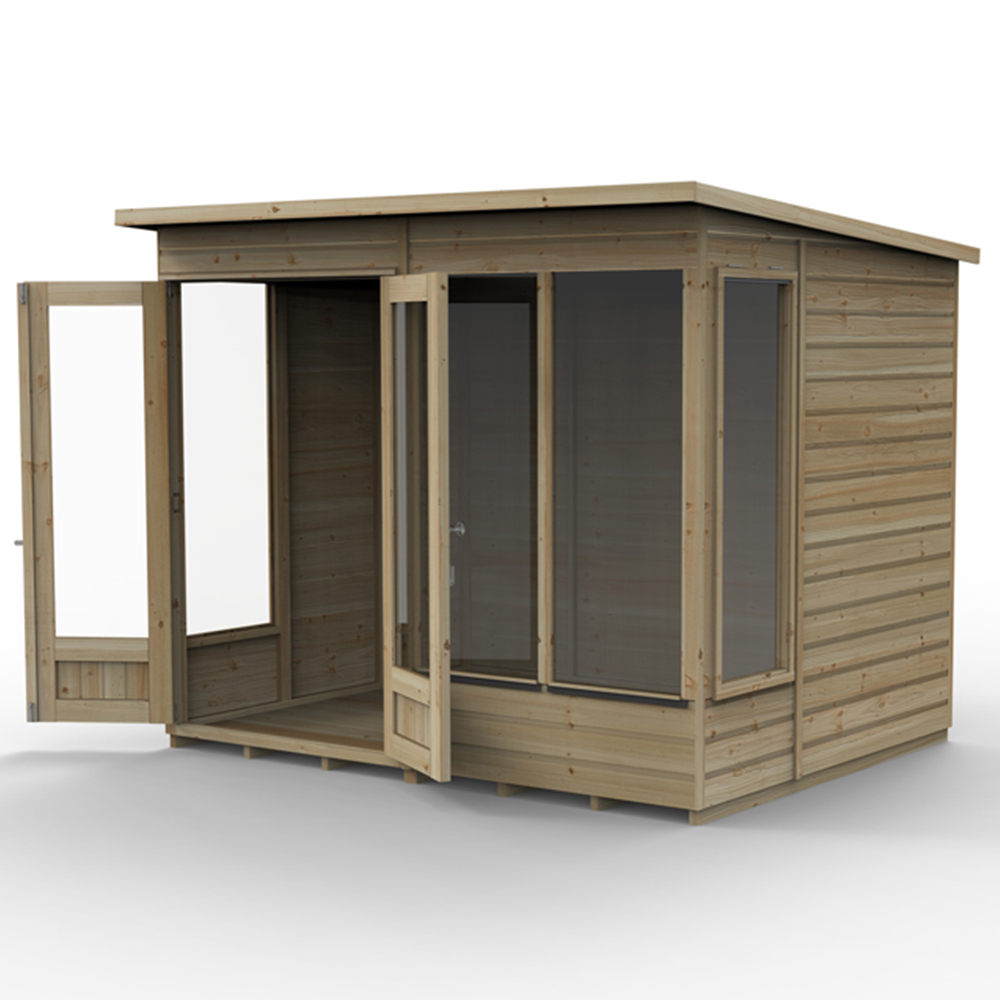 Forest Garden Beckwood 8 x 6ft Single Side Opening Pent Summerhouse Image 4