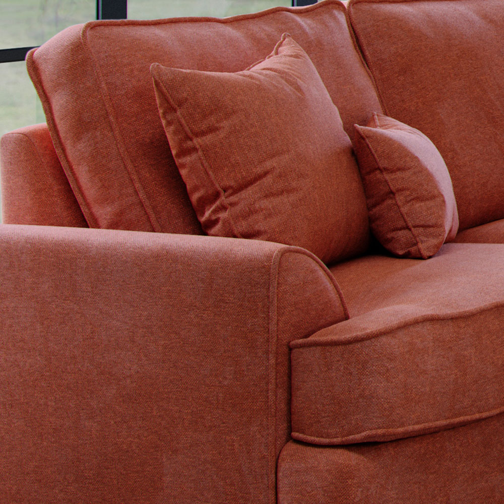 Alba City 2 Seater Ruby Fabric Sofa Image 3