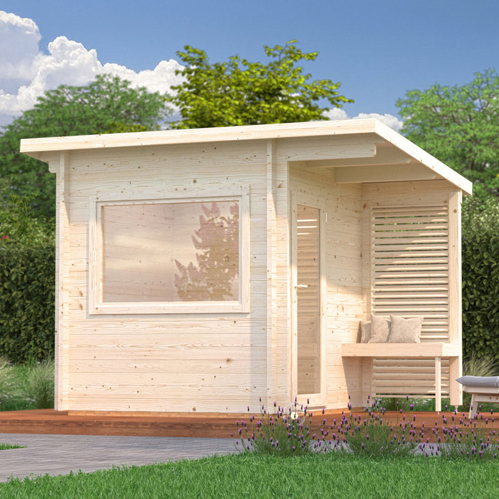 Palmako Sanna 6.8 x 6.8ft Pent Outdoor Sauna Image 6