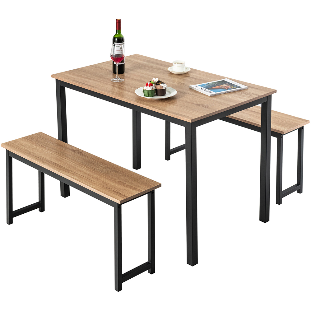 Costway 4 Seater Dining Set Natural Image 2