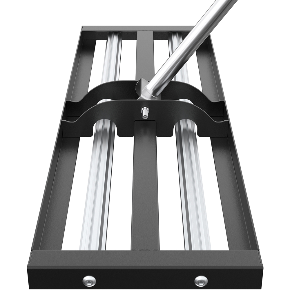 76 x 25cm Garden Lawn Levelling Rake with Aluminium Alloy Rollers Image 4