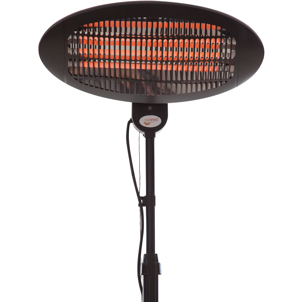 Sunred Elektra Black Quartz Standing Patio Heater 2000W Image 4