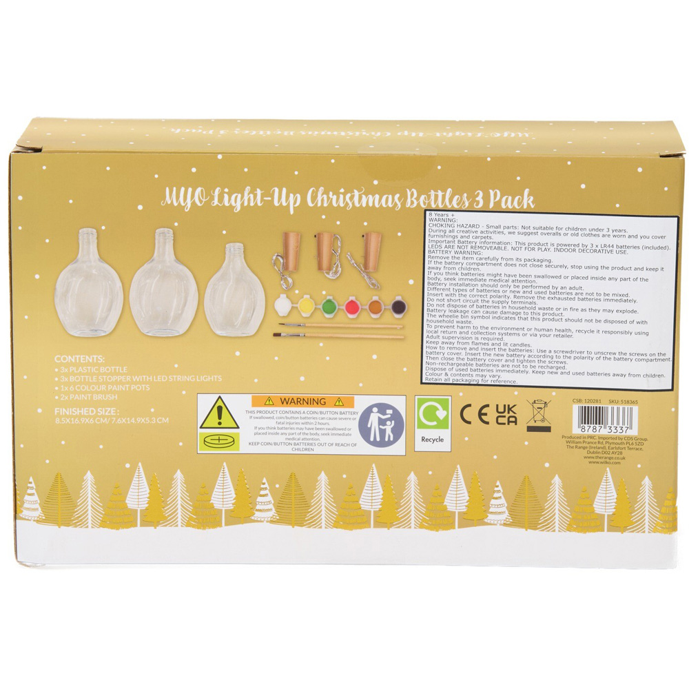 Make Your Own Light-Up Christmas Bottles Kit Image 2