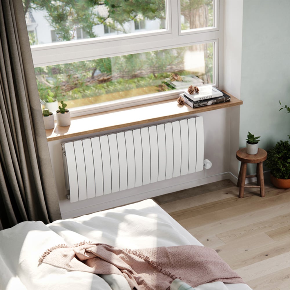 Terma Bergamo Wi-Fi White Matt Electric Radiator 2000W 590 x 1360mm Image 2