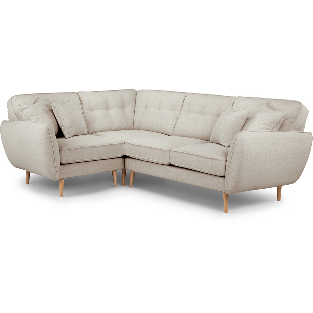 Opry Faro 4 Seater Button Back Linen Right Hand Corner Sofa Image 2