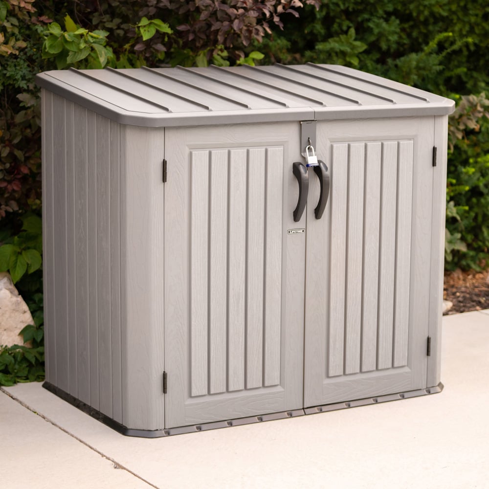 Lifetime Products 4 x 5ft Double Door Horizontal Storage Shed Image 2