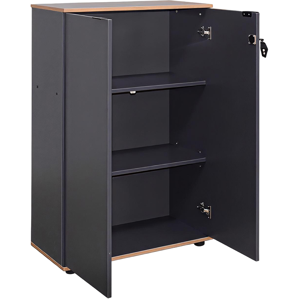 FWStyle 2 Door Anthracite Grey Filing Cabinet Image 3