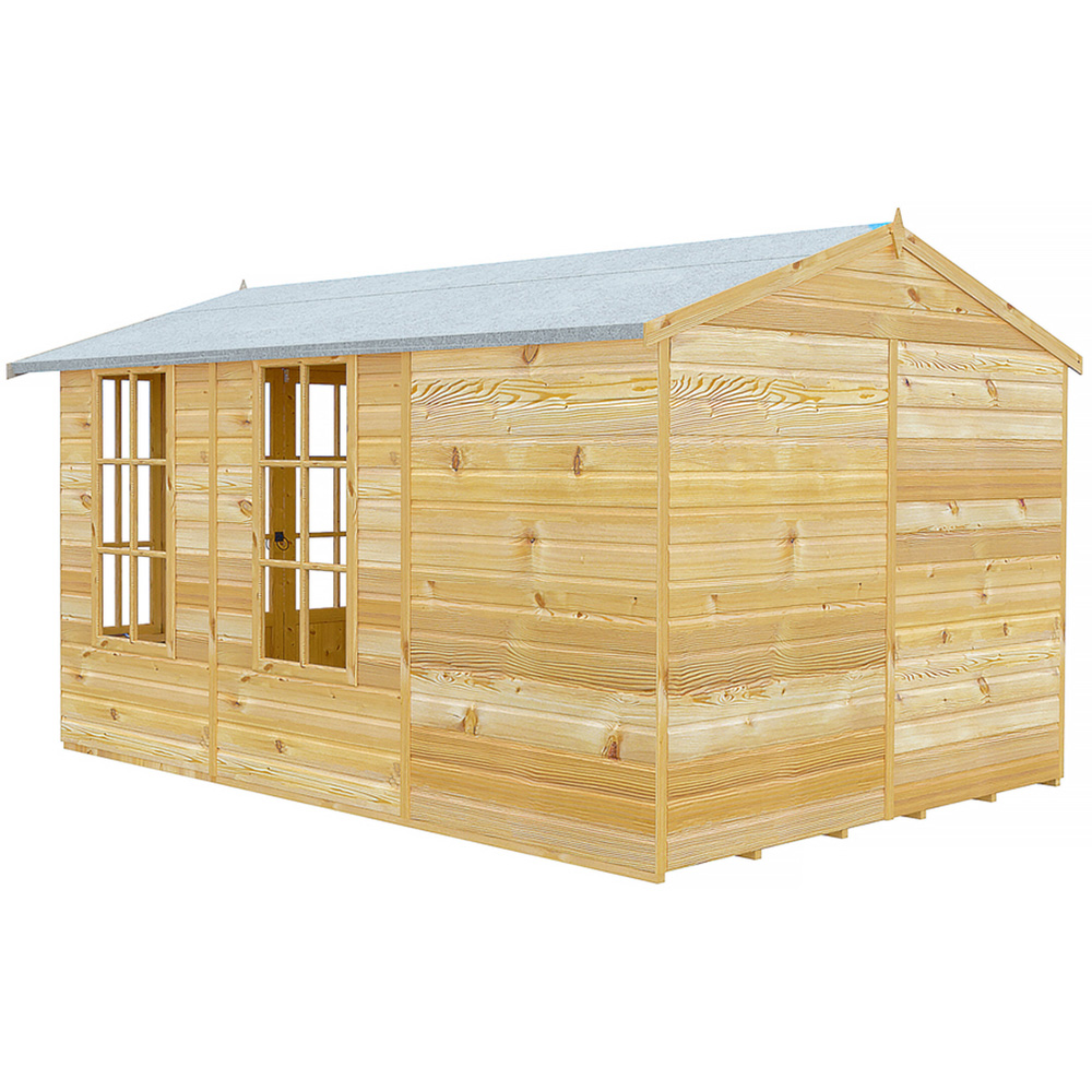 Shire Delmora 8 x 12ft Double Door Traditional Summerhouse Image 3