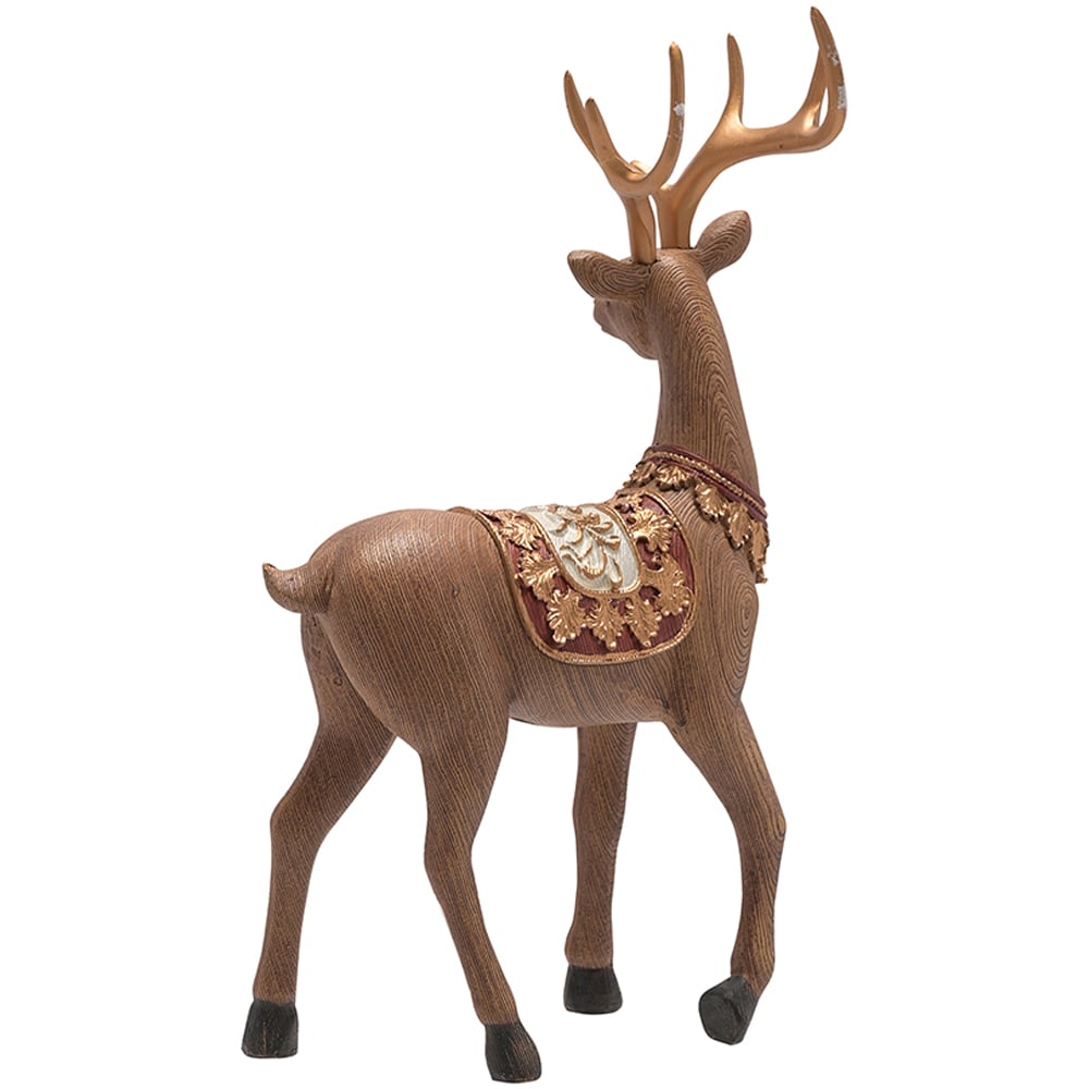 The Christmas Gift Co Standing Reindeer Christmas Decoration Image 3
