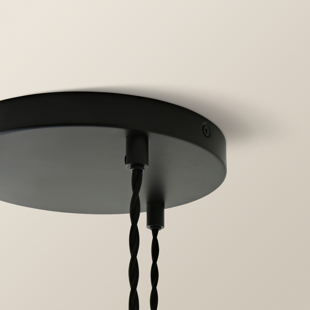 ValueLights Diablo Geometric 3 Drop Cluster Matte Black Ceiling LED Pendant Light Image 4