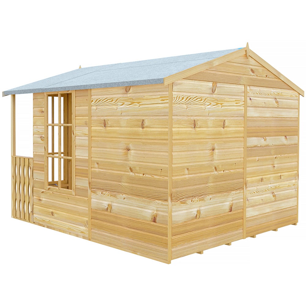 Shire Delmora 8 x 10ft Double Door Traditional Summerhouse Image 3