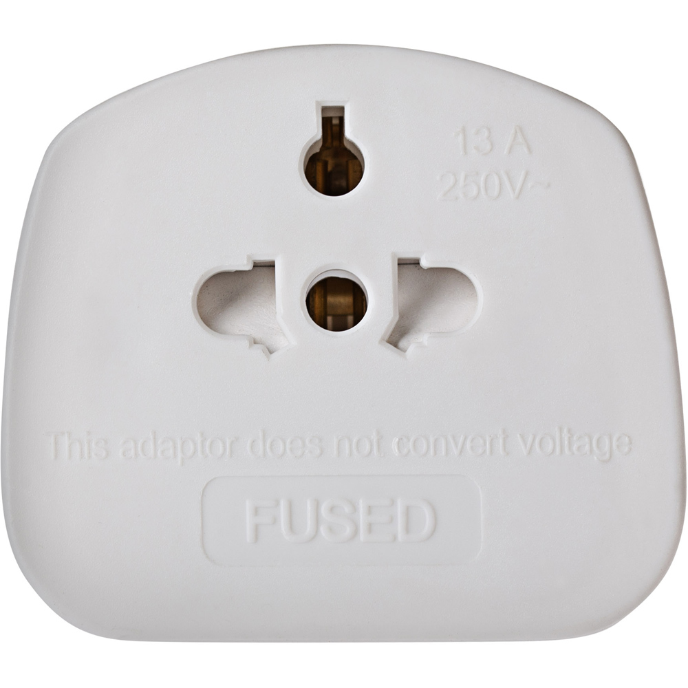 Maplin White Worldwide to UK Travel Adapter 10 Pack Image 3