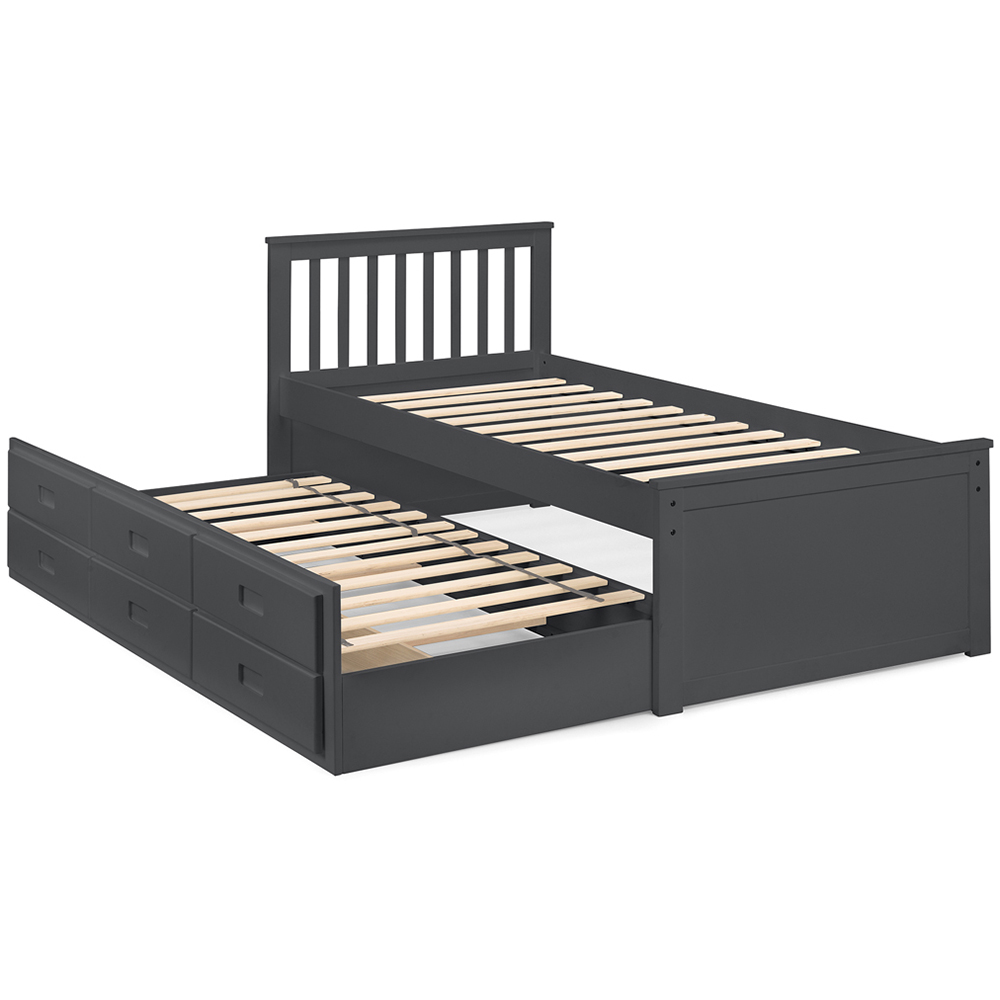Julian Bowen Anthracite Maisie Bed with Underbed and Drawers Image 3