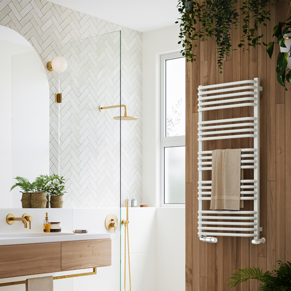 Terma Alex White Heated Towel Rail 1140 x 500mm Image 7