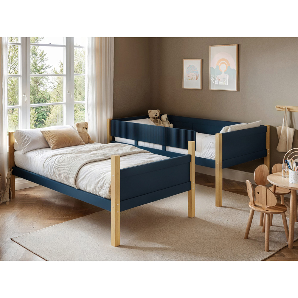 Flair Mateo Navy Ribbed Detachable Bunk Bed Image 6