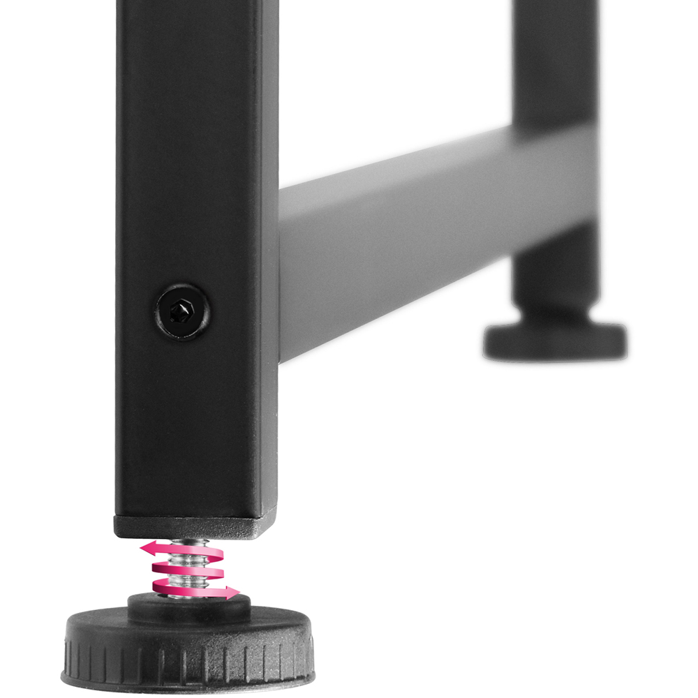 tectake Flint Dark Wood Office Desk Image 5