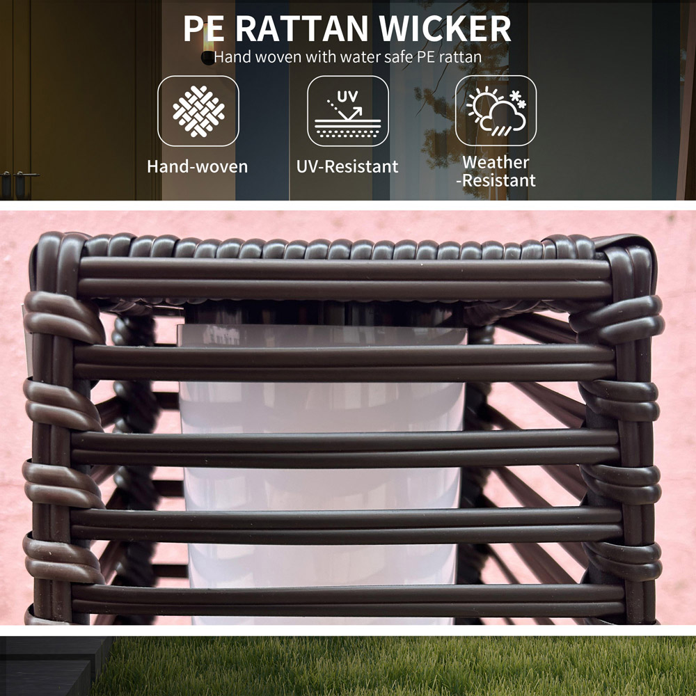 Outsunny Brown LED Solar Floor Lamp Image 3