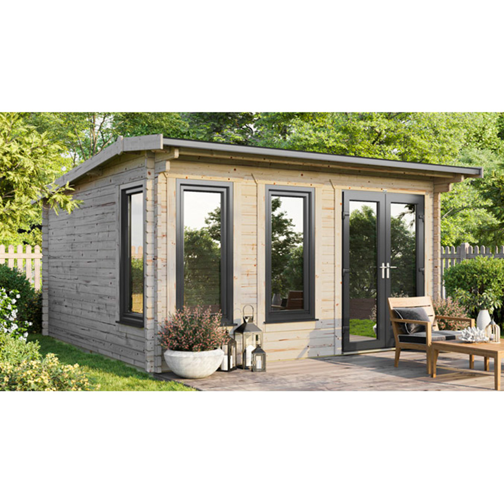 Power Sheds 16 x 16ft Right Double Door Apex Log Cabin Image 9