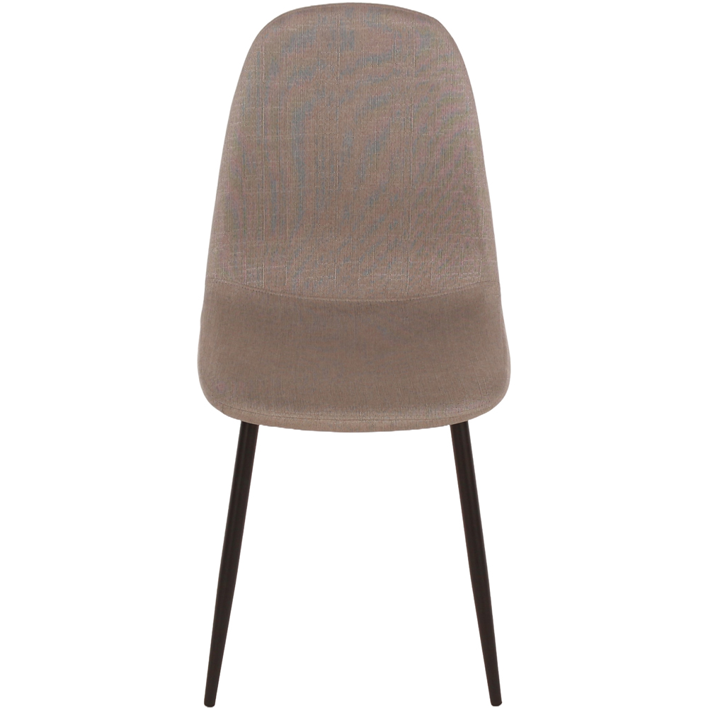 Core Products Aspen 4 Seater Foiled Top Upholstered Rectangular Dining Set White Marble Effect Image 6