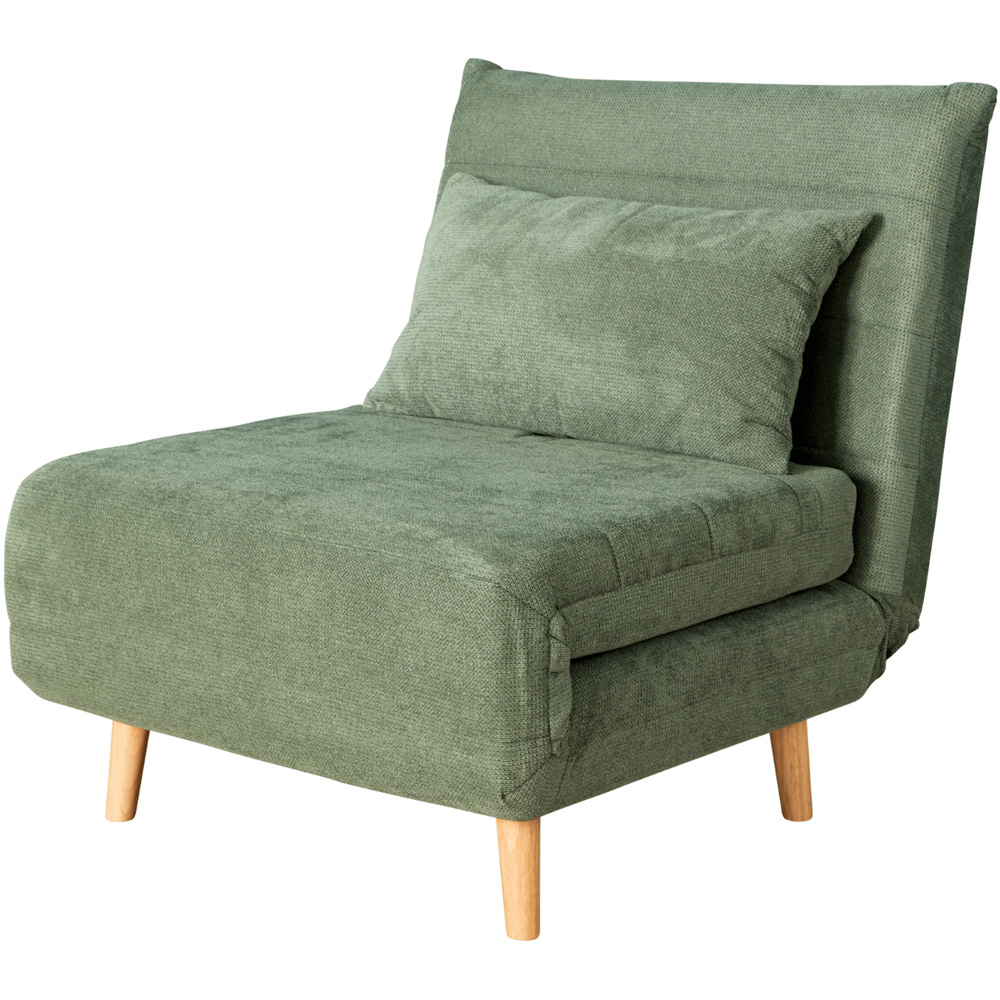 Home Source Lorena Single Green Sofa Bed Image 2