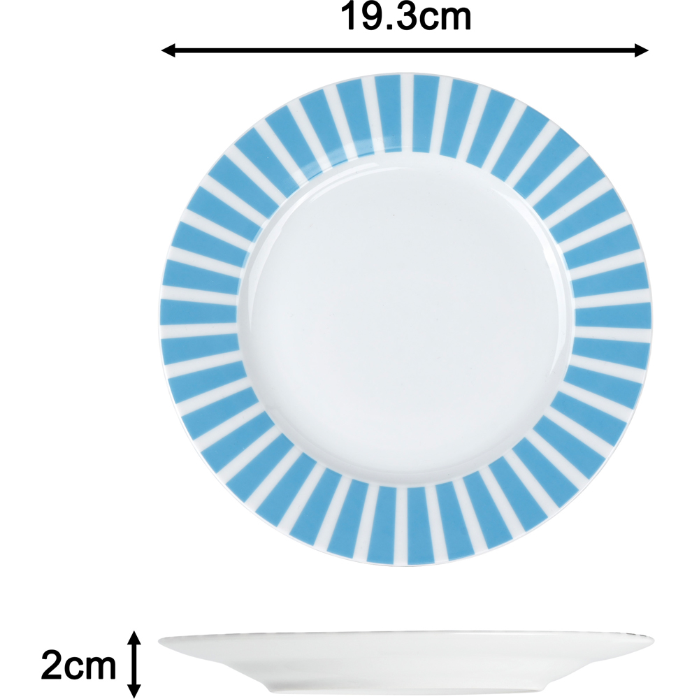 Waterside Split Stripe Soft Blue 24 Piece Dinner Set Image 6