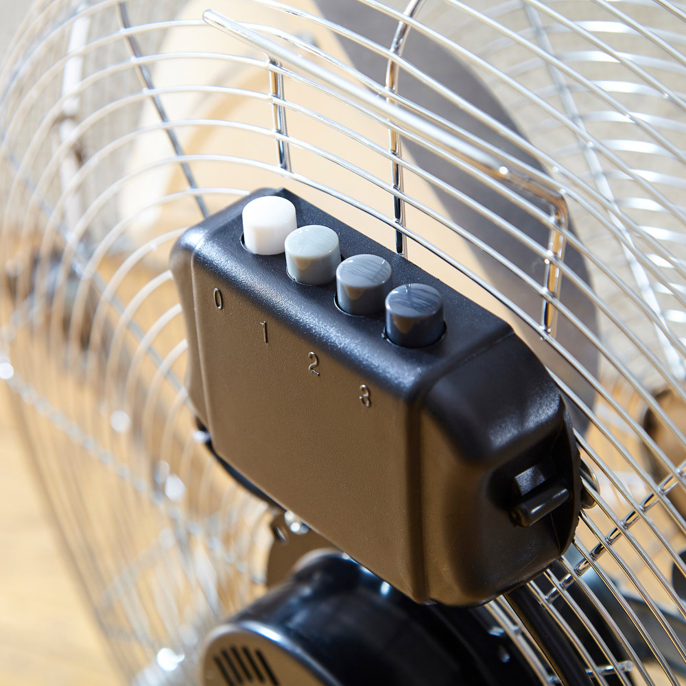 Neo High Velocity Chrome Metal Floor Freestanding Fan 16 inch Image 5