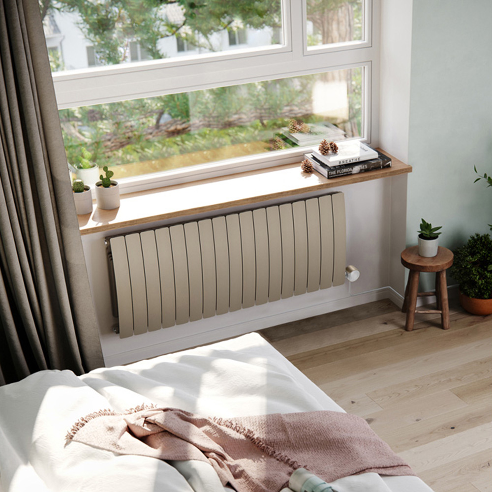 Terma Bergamo Wi-Fi Quartz Mocha Electric Radiator 2000W 590 x 1360mm Image 2