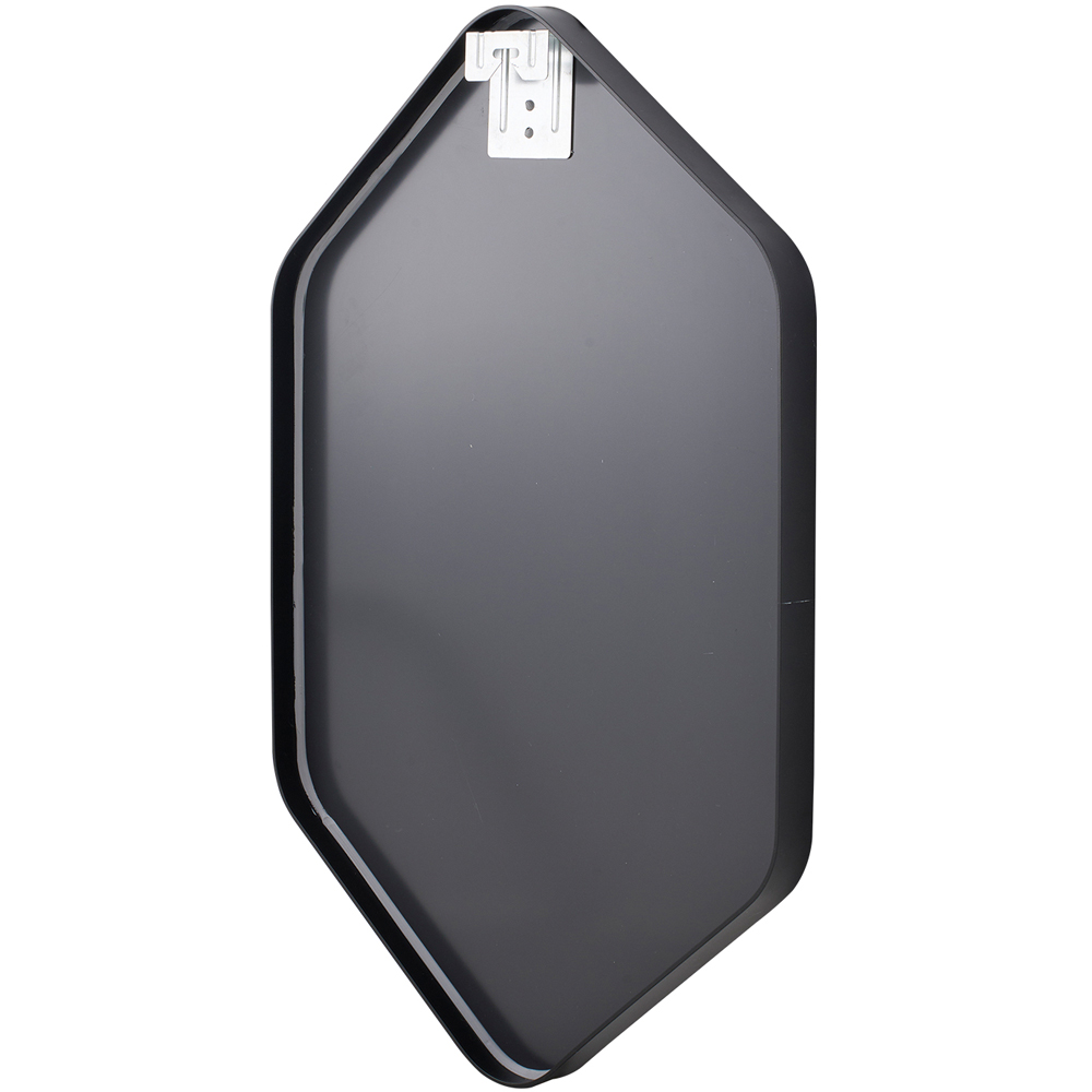 Living and Home Black Diamond Aluminium Framed HD Float Glass Bathroom Mirror 40 x 60cm Image 4
