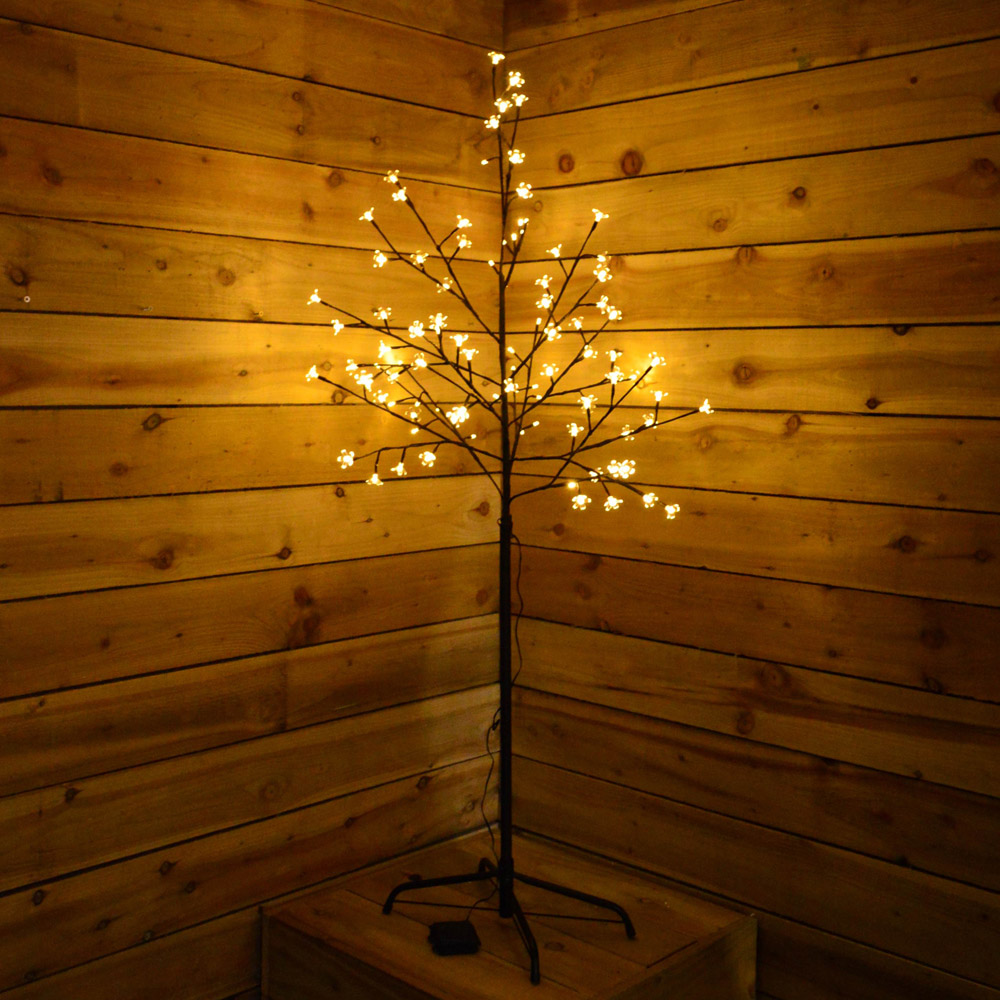 Premier 96 Cool White LED Cherry Blossom Tree 4.9ft Image 2