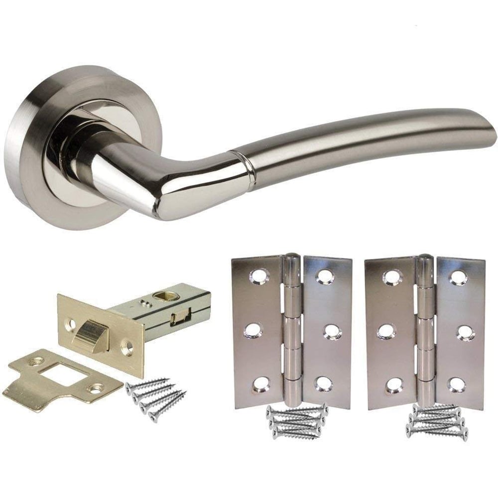 Golden Grace Dual Finish Indiana Door Handles Set 7 Pack Image 2