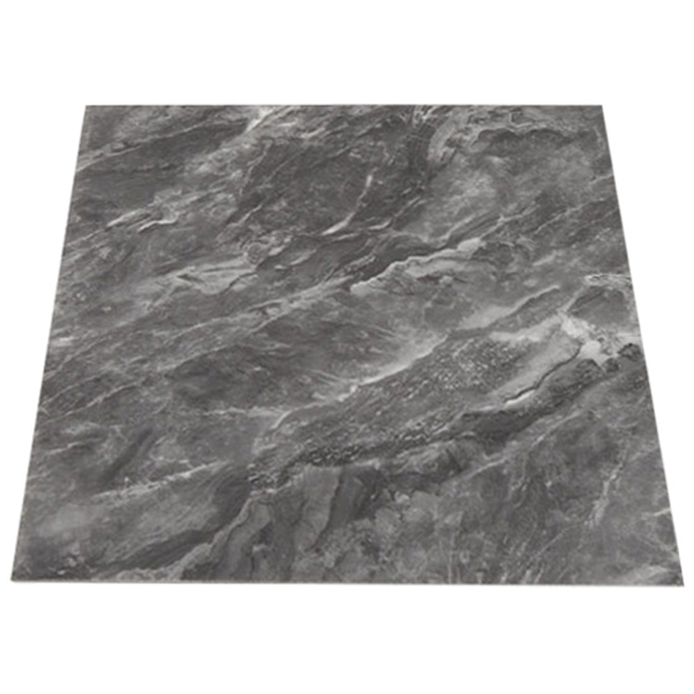 Living and Home Marble Patterned Dark Grey PVC Self Adhesive Wall Sticker 10 Pack Image 2