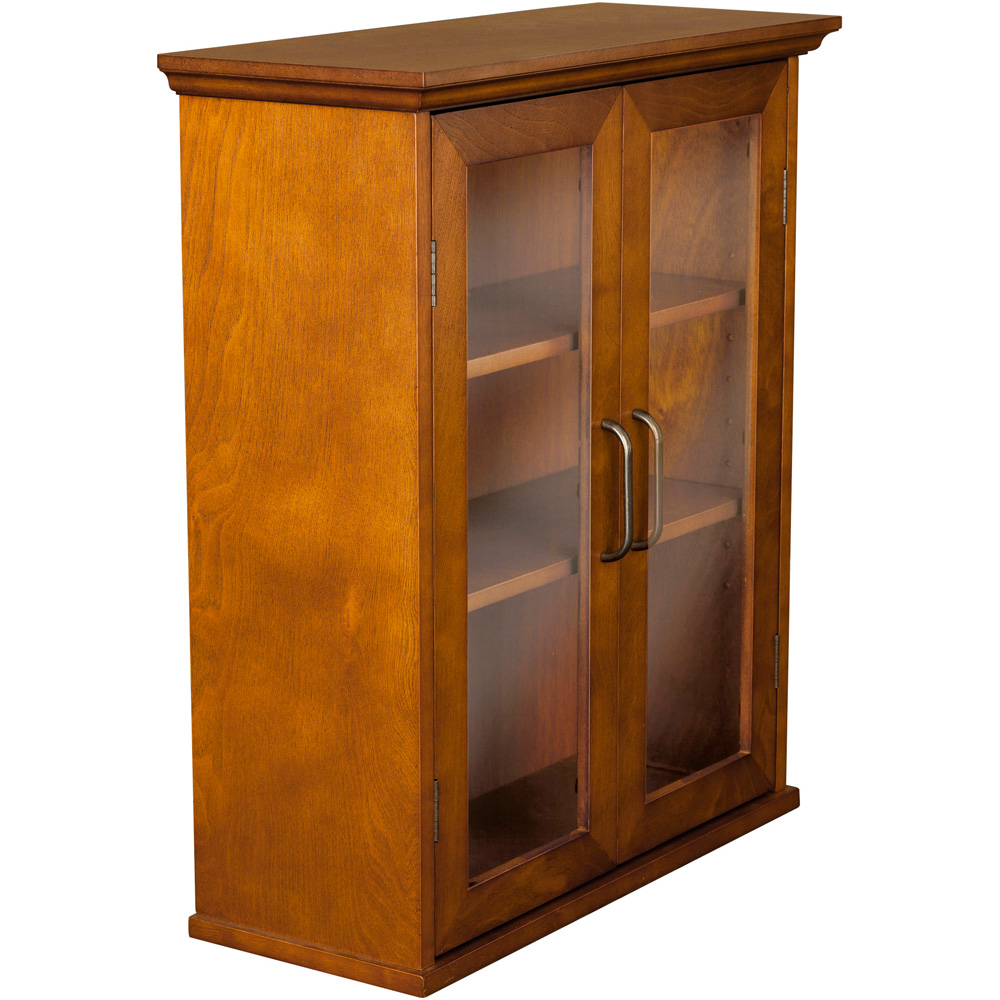Teamson Home Avery 2 Door Oil Oak Removable Wall Cabinet Image 3