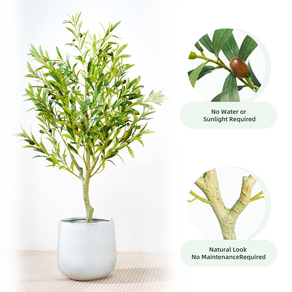 Olive Tree Indoor Artificial Plant 120cm Image 3