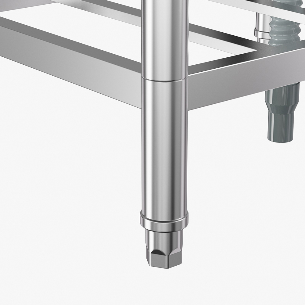 Living and Home Single Trough 201 Stainless Steel Commercial Sink with Drainboard Image 5