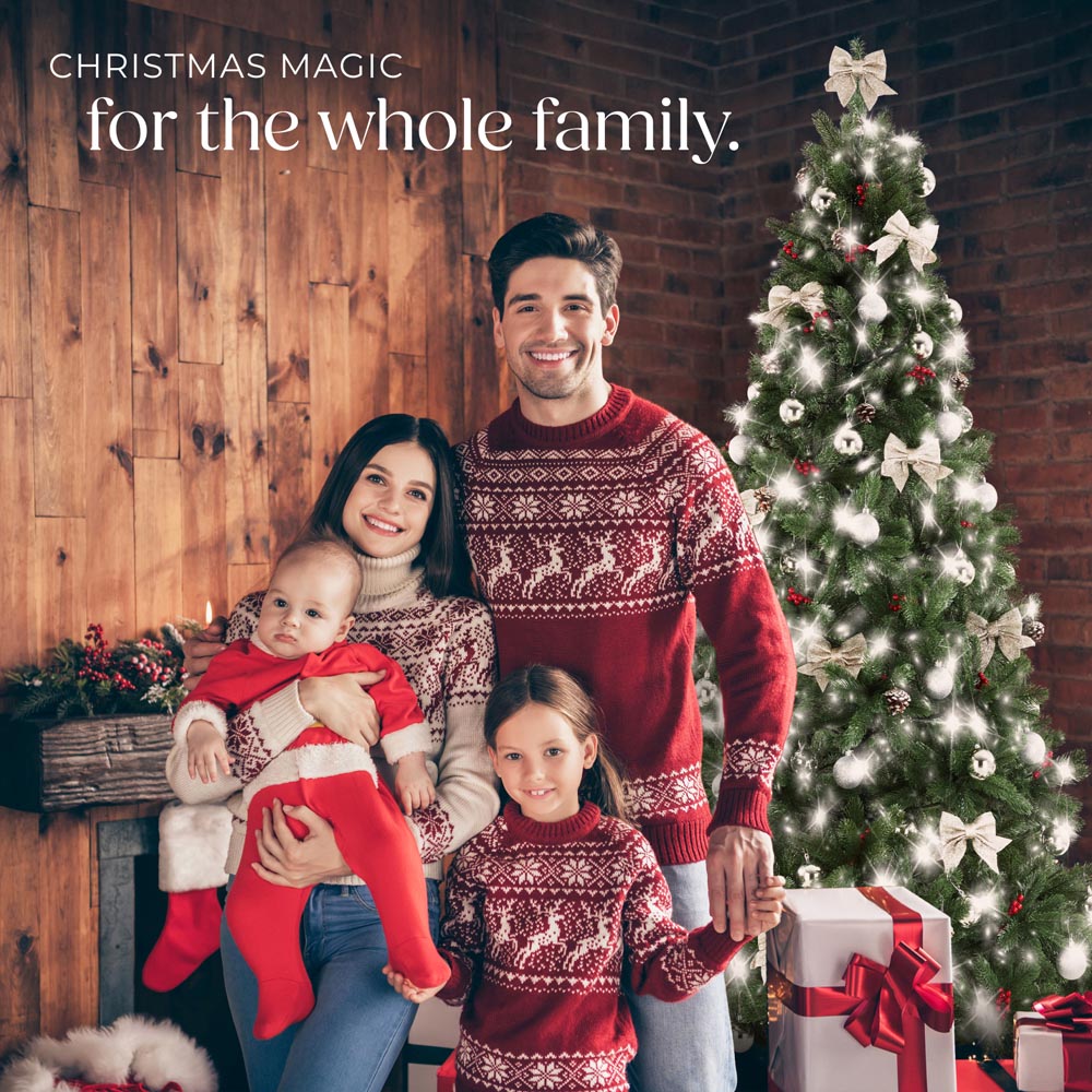 tectake Prancer Green Artificial Christmas Tree 7.5ft Image 2