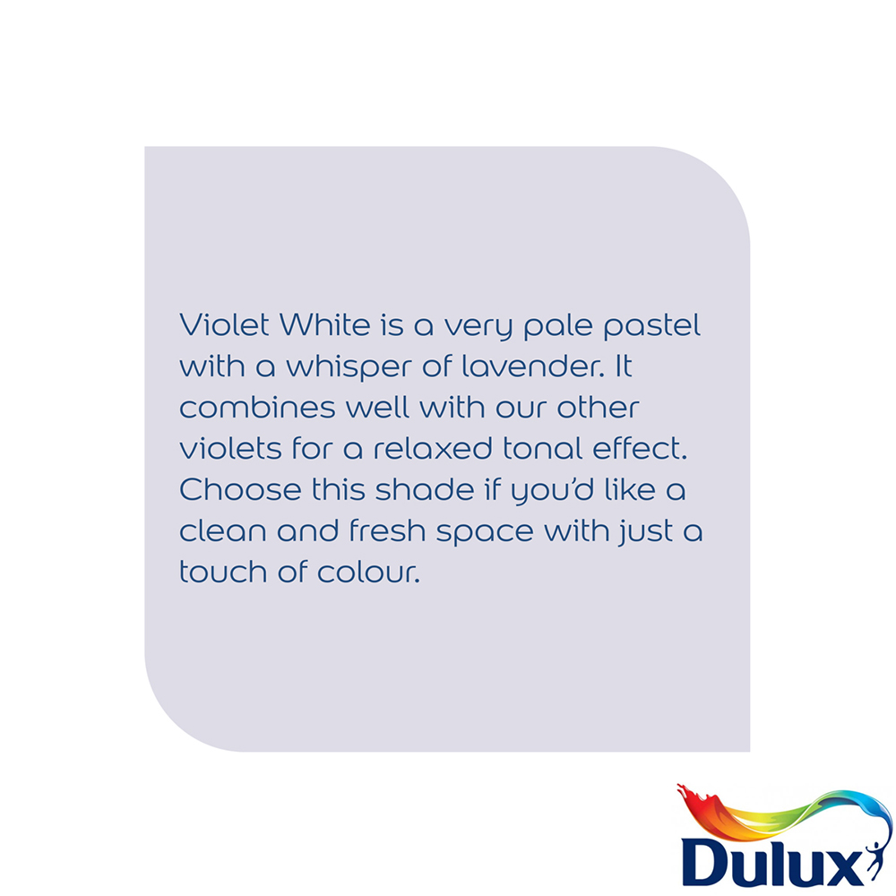 Dulux Easycare Violet White Washable and Tough Matt Emulsion Paint 2.5L Image 7