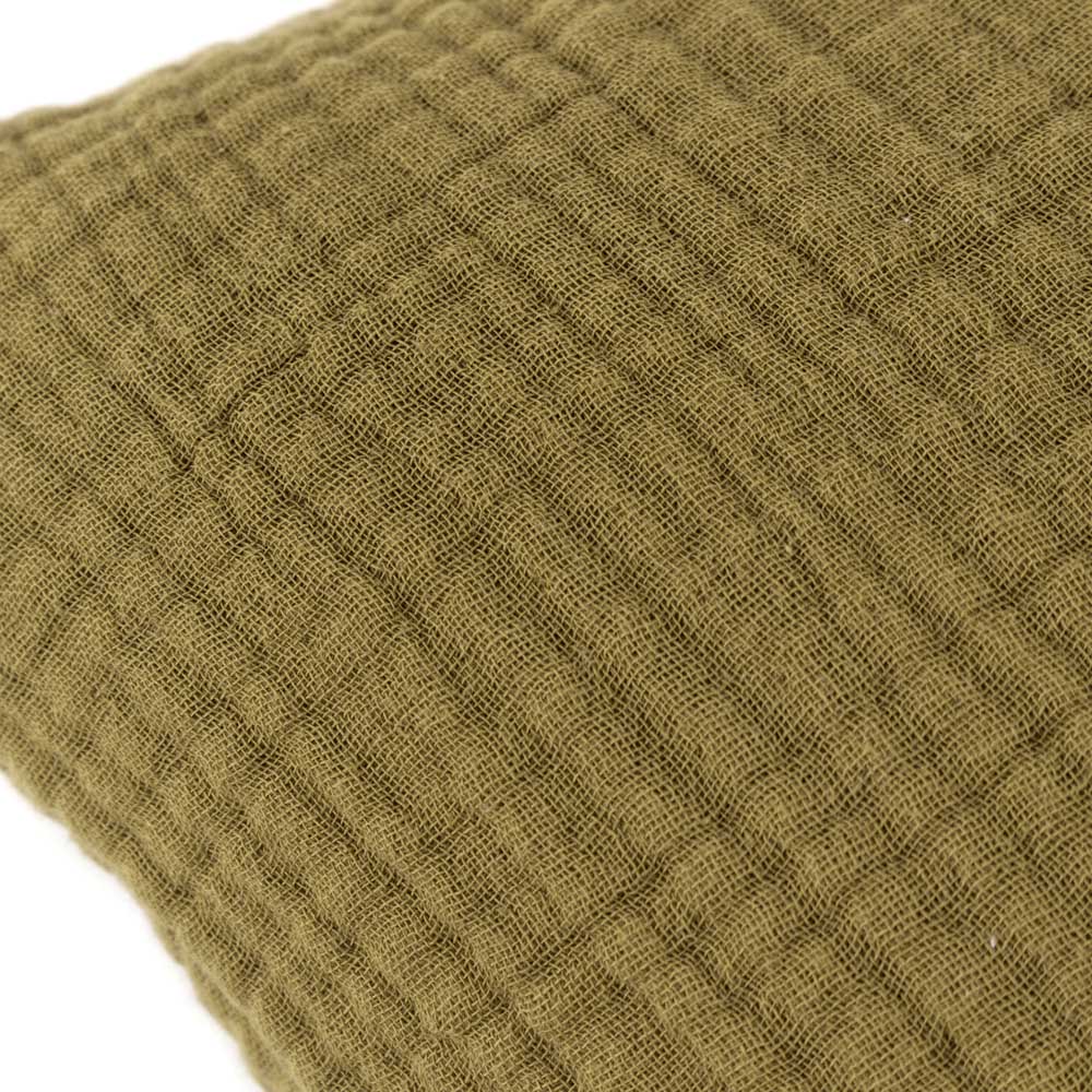 Yard Lark Khaki Muslin Cotton Cushion Image 3