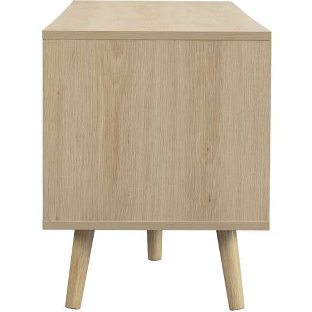 Birlea Herringford Oak 2 Door 2 Shelf Large TV Unit Image 6