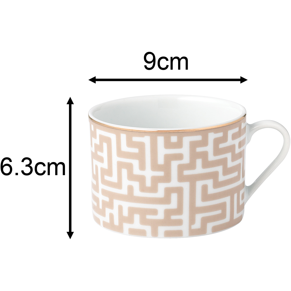 Waterside Mosaic Cream and Gold 20 Piece Dinner Set Image 6