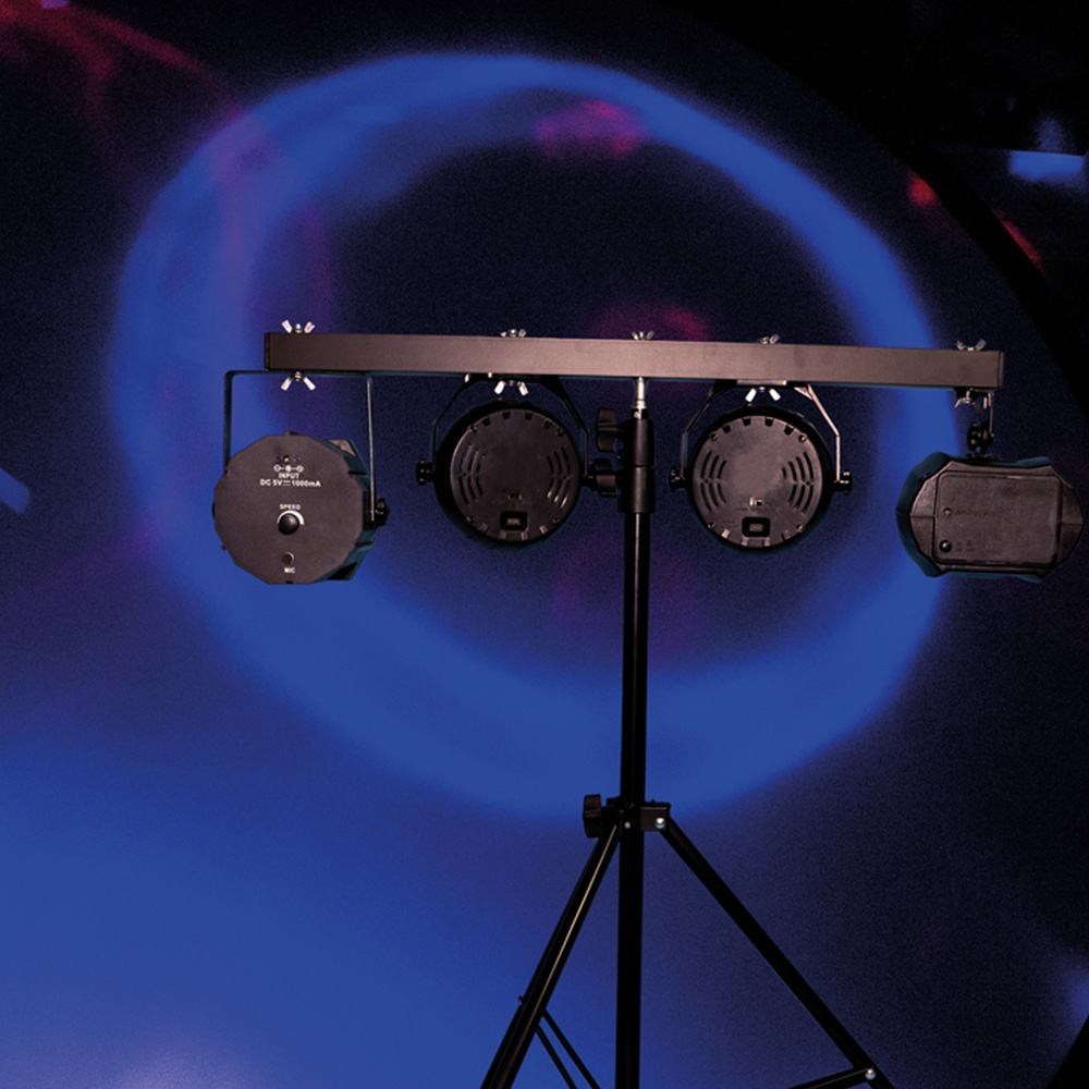 FX Lab 4 Way DJ Light and Stand Set Image 5